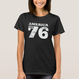 Amerika Oost 1776 Patriottisch T-shirt