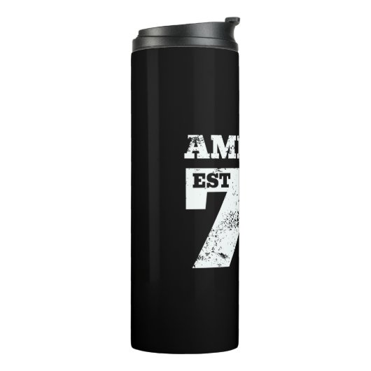 Amerika Oost 1776 Patriottisch Thermosbeker (Gedraaid links)