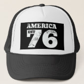 Amerika Oost 1776 Patriottisch Trucker Pet (Voorkant)