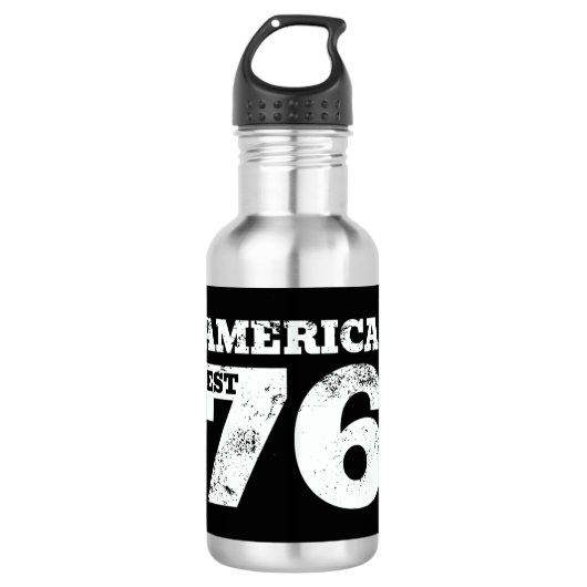 Amerika Oost 1776 Patriottisch Waterfles (Voorkant)
