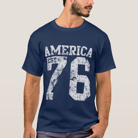 Amerika Oost 1776 t shirt (Voorkant)