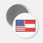 Amerika Oostenrijk Magneet (Voorkant / Achterkant)
