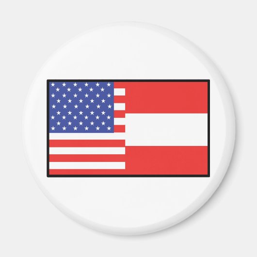 Amerika Oostenrijk Magneet (Voorkant)