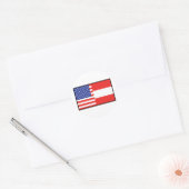 Amerika Oostenrijk Ronde Sticker (Envelop)