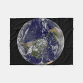 Amerika op Aardedag. Fleece Deken (Voorkant (Horizontaal))