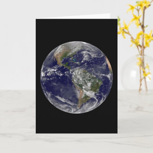 Amerika op Aardedag. Kaart (Gele Bloem)