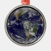 Amerika op Aardedag. Metalen Ornament (Voorkant)