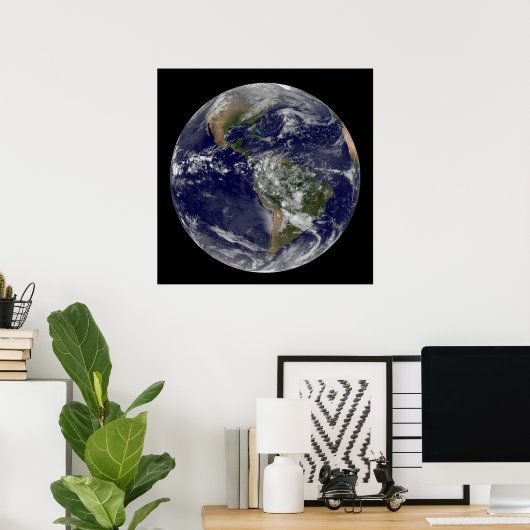 Amerika op Aardedag. Poster (Thuiskantoor)