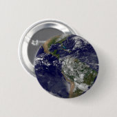 Amerika op Aardedag. Ronde Button 5,7 Cm (Voorkant /achterkant)