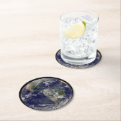 Amerika op Aardedag. Ronde Kartonnen Onderzetter (Insitu)