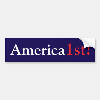 Amerika op de 1e plaats! bumpersticker
