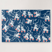 Amerika op wielen - Schaatspuzzel Legpuzzel (Horizontaal)