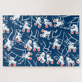 Amerika op wielen - Schaatspuzzel Legpuzzel