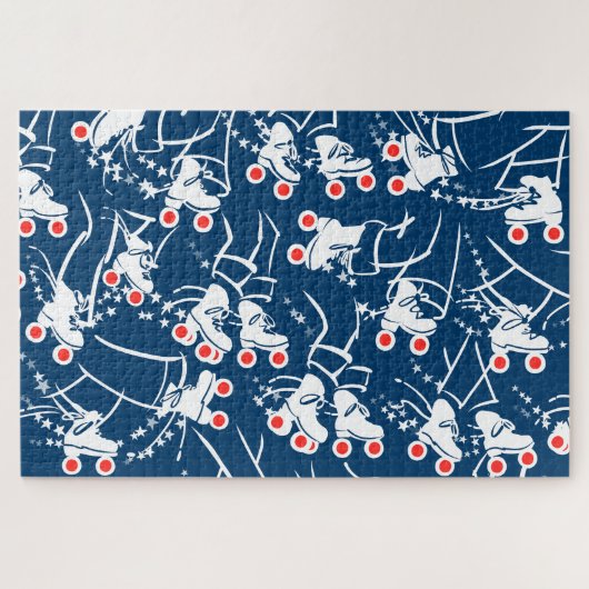 Amerika op wielen - Schaatspuzzel Legpuzzel (Horizontaal)