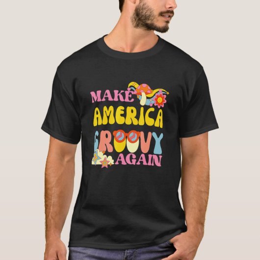 Amerika opnieuw laten groeien tot 70 jaar Retro Pe T-shirt (Voorkant)