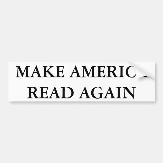 Amerika opnieuw laten lezen bumpersticker (Voorkant)