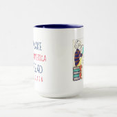 Amerika opnieuw lezen Literacy White en Blue Mok (Midden)