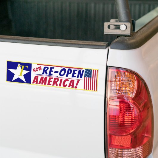 Amerika opnieuw openen bumpersticker (Op Truck)