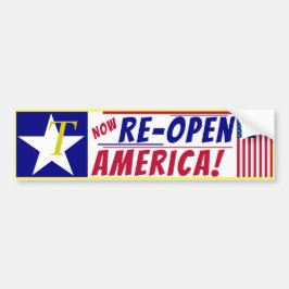Amerika opnieuw openen bumpersticker