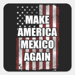 Amerika opnieuw Shirt maken Grappig Trump cadeau Vierkante Sticker