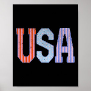 Amerika Patriotische 4 juli Amerika Onafhankelijkh Poster
