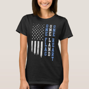Amerika Patriottisch - Eén vlag Eén land Eén hart T-shirt
