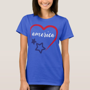 Amerika Patriottisch hart juli 4e vakantie T-shirt