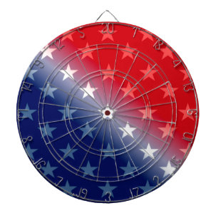 amerika patriottisch rood wit blauw dartbord