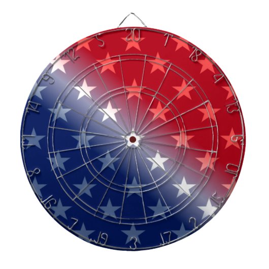 amerika patriottisch rood wit blauw dartbord (Voorkant)