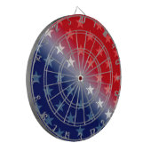amerika patriottisch rood wit blauw dartbord (Voorkant Links)
