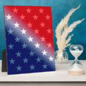 amerika patriottisch rood wit blauw fotoplaat (Zijkant)