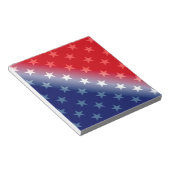 amerika patriottisch rood wit blauw notitieblok (Schuin)