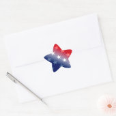 amerika patriottisch rood wit blauw ster sticker (Envelop)