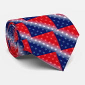 amerika patriottisch rood wit blauw stropdas (Opgerold)