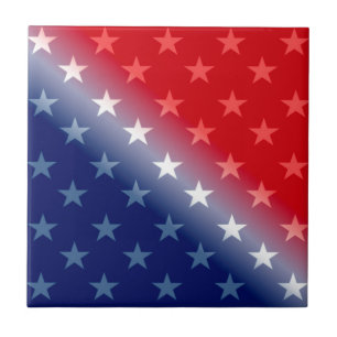 amerika patriottisch rood wit blauw tegeltje