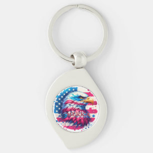 Amerika – Patriottisch USA Design voor 4 juli, Ve Sleutelhanger