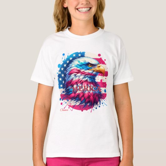 Amerika – Patriottisch USA Design voor 4 juli, Ve T-shirt (Voorkant)
