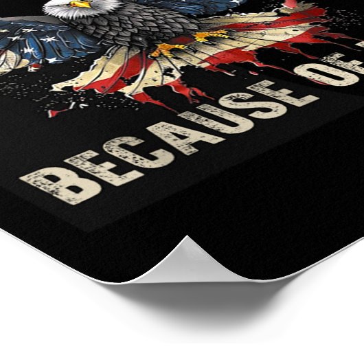 Amerika Patriottische Adelaar Land van de Vrije va Poster (Hoek)