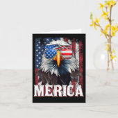 Amerika - Patriottische Amerikaanse Adelaar van de Kaart (Gele Bloem)
