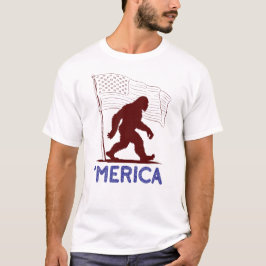 Amerika, patriottische Bigfoot T-shirt