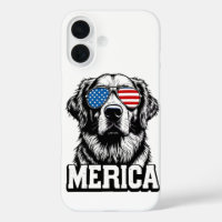 Amerika - Patriottische Golden Retriever