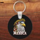 Amerika - Patriottische Vlag van de VS Adelaar van Sleutelhanger (Voorkant)