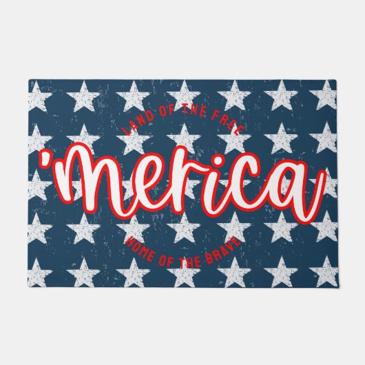 Amerika Patriottische voordeur mat (Voorkant)