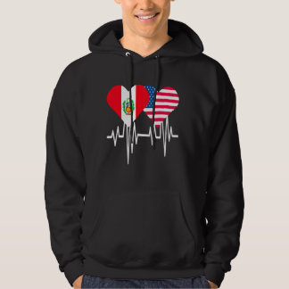 Amerika Peru koppelt het hart Hoodie