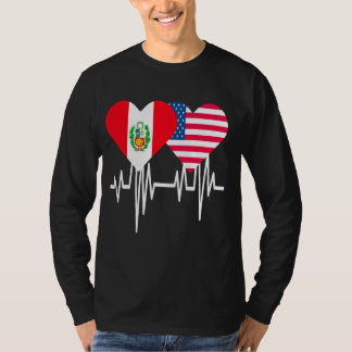 Amerika Peru koppelt het hart T-shirt