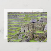 Amerika, Peru, Machu PIcchu. De oude 2 Briefkaart (Voorkant / Achterkant)