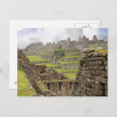 Amerika, Peru, Machu PIcchu. De oudheid Briefkaart (Voorkant / Achterkant)