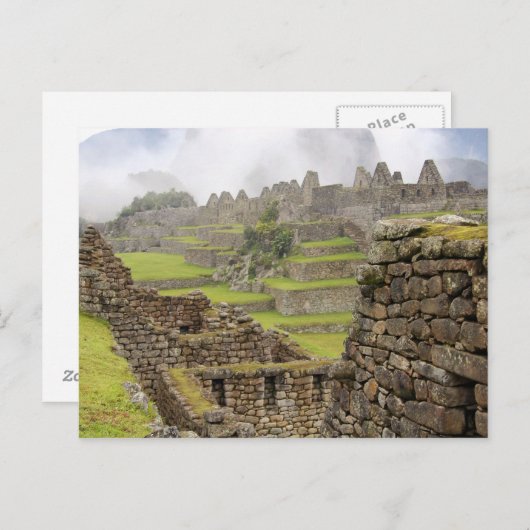 Amerika, Peru, Machu PIcchu. De oudheid Briefkaart (Voorkant / Achterkant)