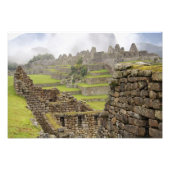Amerika, Peru, Machu PIcchu. De oudheid Foto Afdruk (Voorkant)