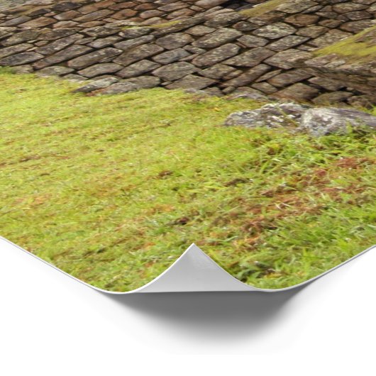 Amerika, Peru, Machu PIcchu. De oudheid Poster (Hoek)